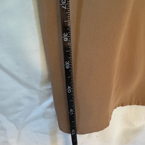 White House Black Market Tan Sleeveless Dress with pockets size 4 - Picture 11 of 11